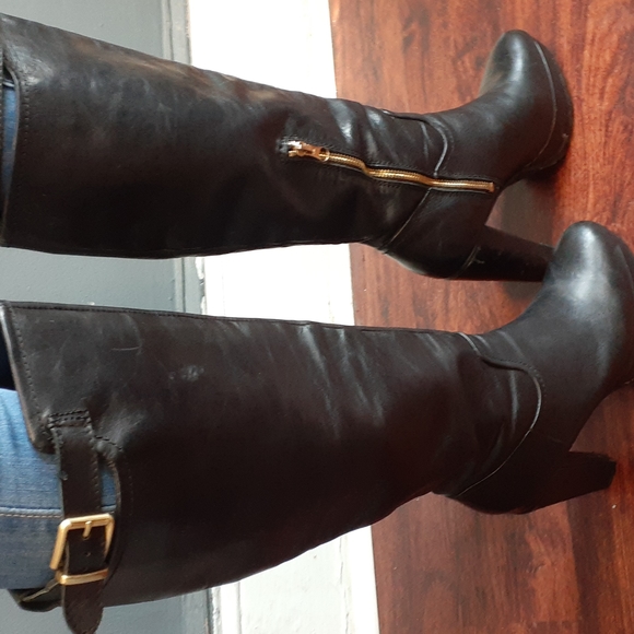 H&M leather boots size 38 us 7 - Picture 3 of 16